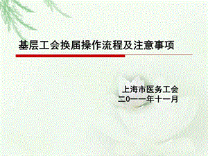 选举办法-上海医务工会课件.ppt