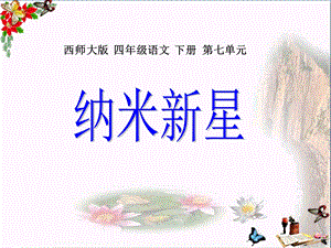 西师大版小学四年级语文下册第26课《纳米新星课件》.ppt