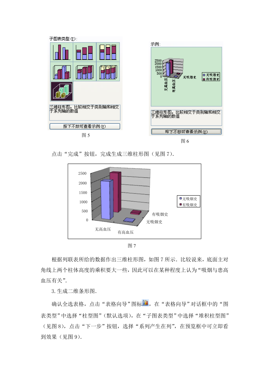 《用Excel生成三维柱形图及二维条形图 ——独立性检验的基本思想及其初步应用 》.doc_第3页