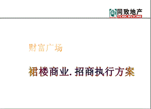 财富广场裙楼商业招商执行方案课件.ppt