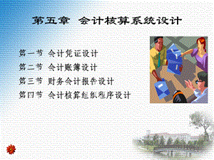 第五章-会计核算系统设计课件.ppt