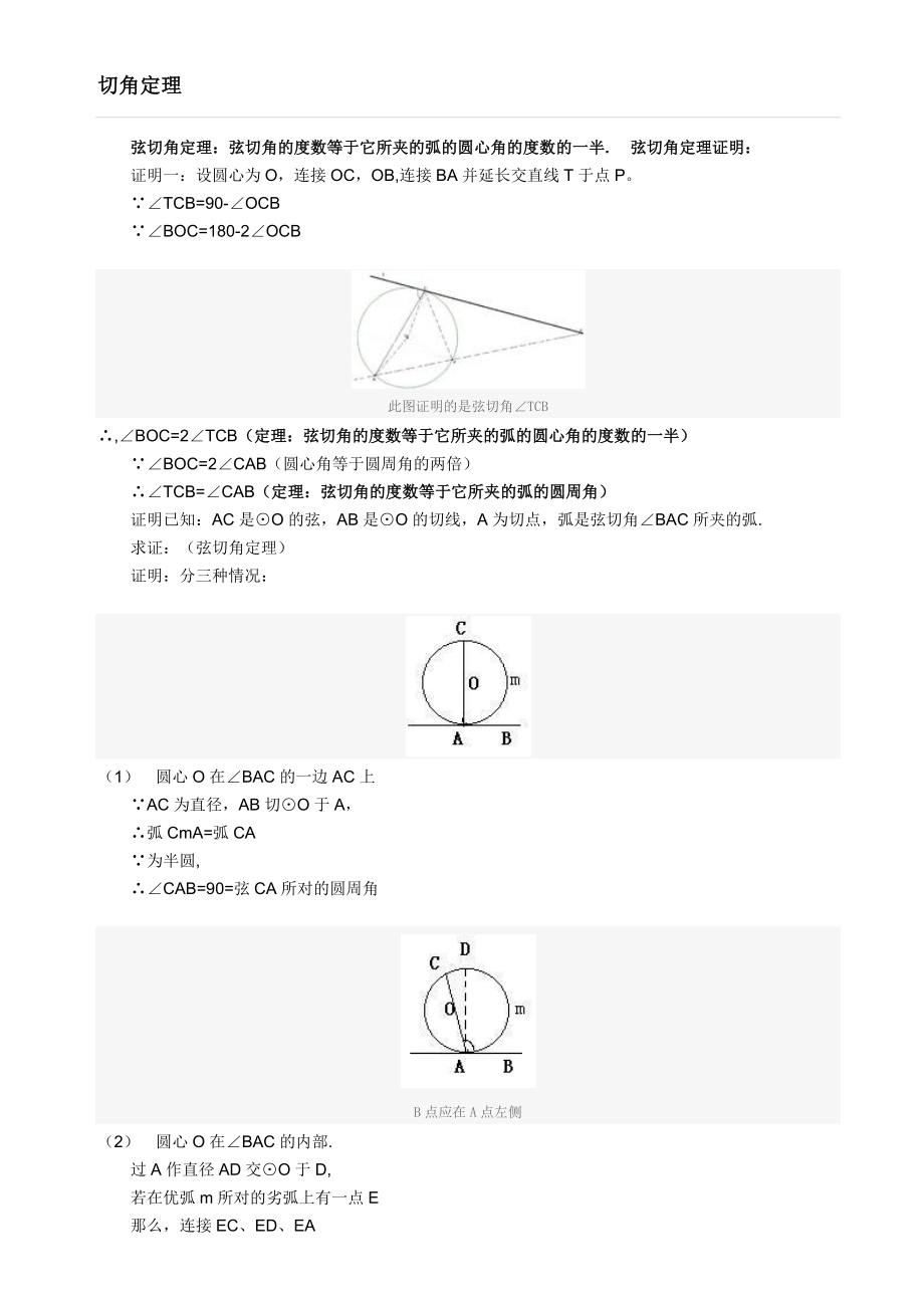 弦切角专项练习.doc_第1页