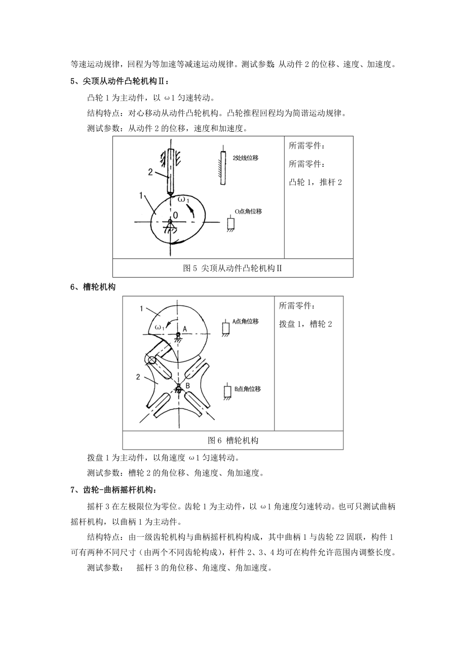 机械原理实验指导书机构指定设计、组装实验.doc_第3页