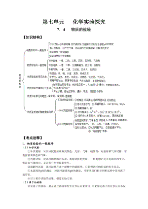 化学实验探究物质的检验教学讲义.doc