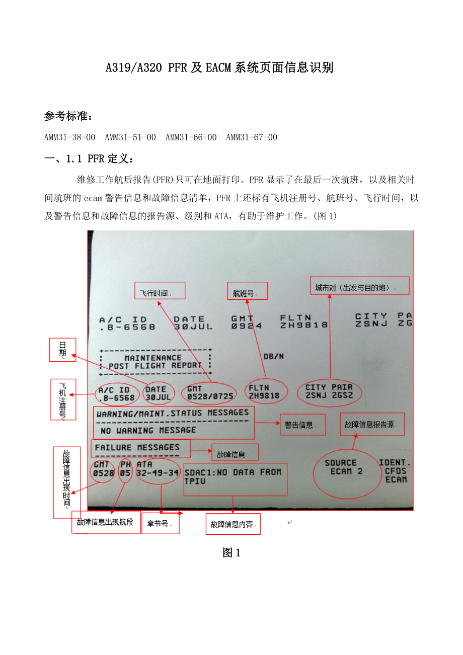 PFR报告及ECAM页面信息识别.doc_第1页