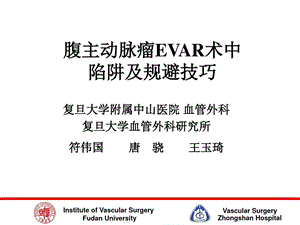 腹主动脉瘤EVAR术中陷阱及规避技巧课件.ppt