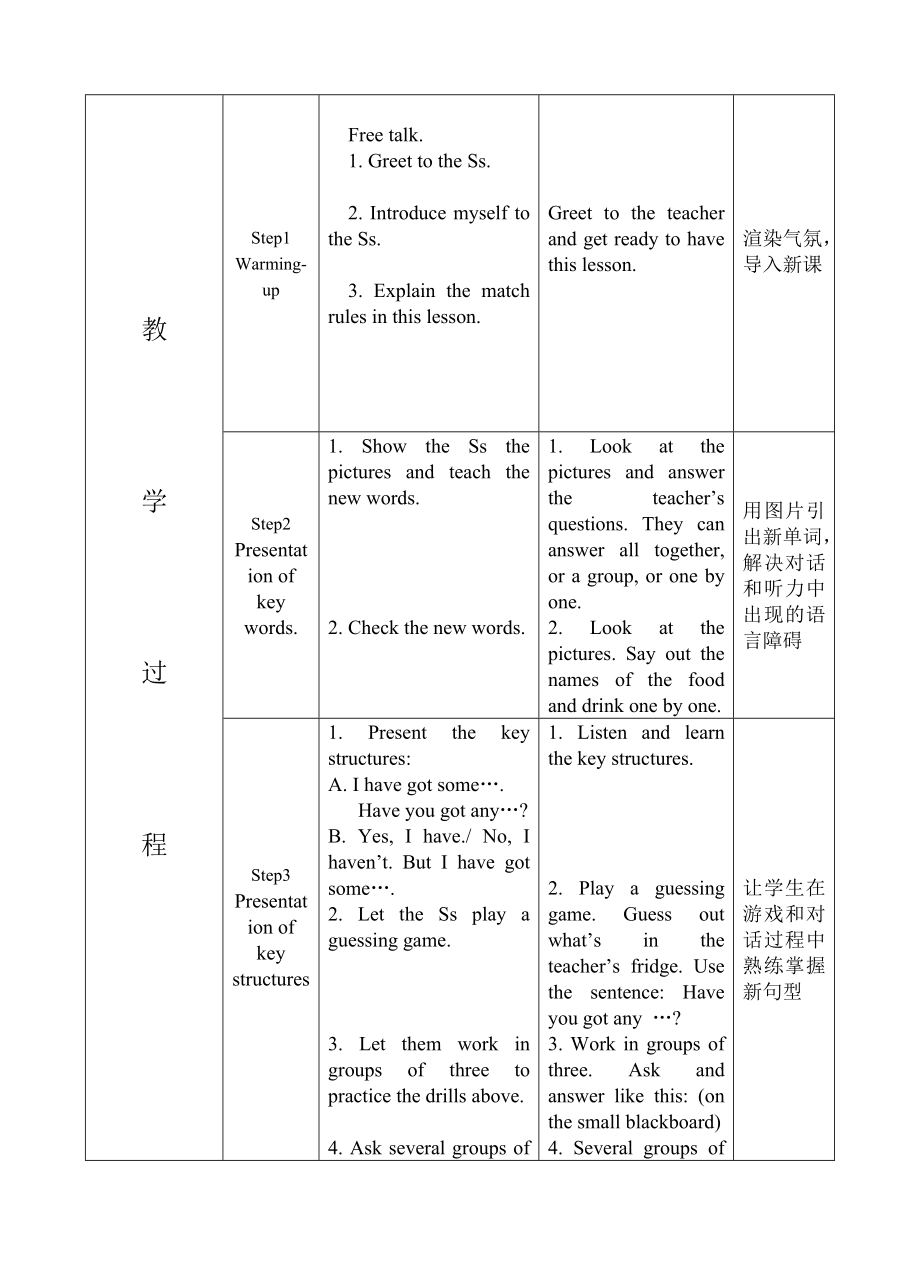 外研版初中英语七级上册教案：Module5 Unit1(初一上） .doc_第3页