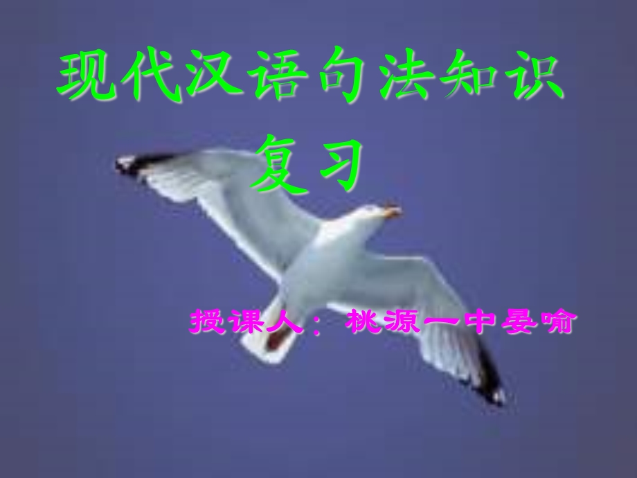 现代汉语句法知识复习课件.ppt_第1页