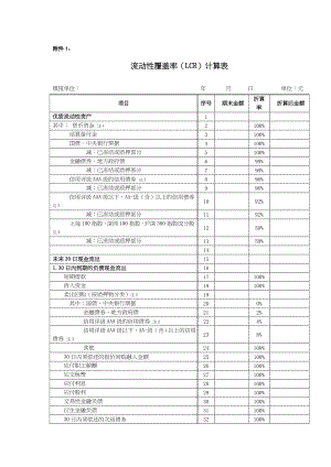 附件流动性覆盖率LCR计算表doc附件.doc