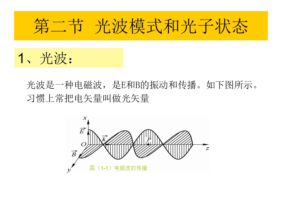 第二章-激光的物理基础22光波模式和光子状态课件.ppt_第1页