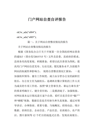 2094509929门户网站自查自评报告.doc