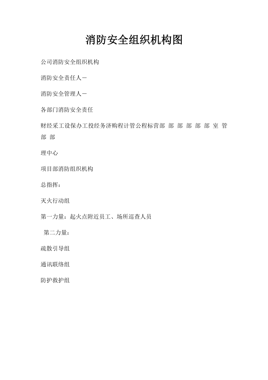 消防安全组织机构图.docx_第1页