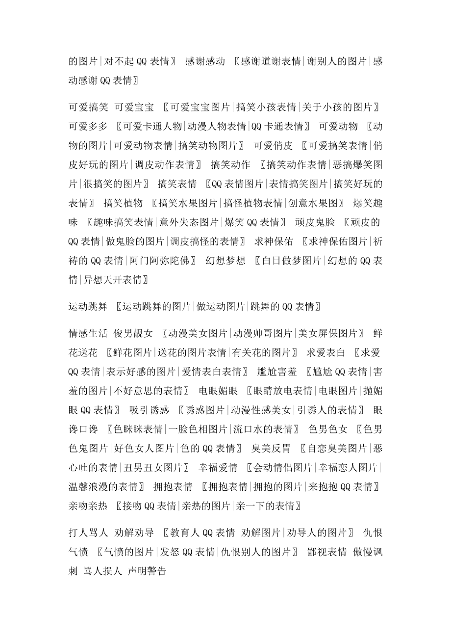 QQ表情大全,100个分类一键进入.docx_第2页