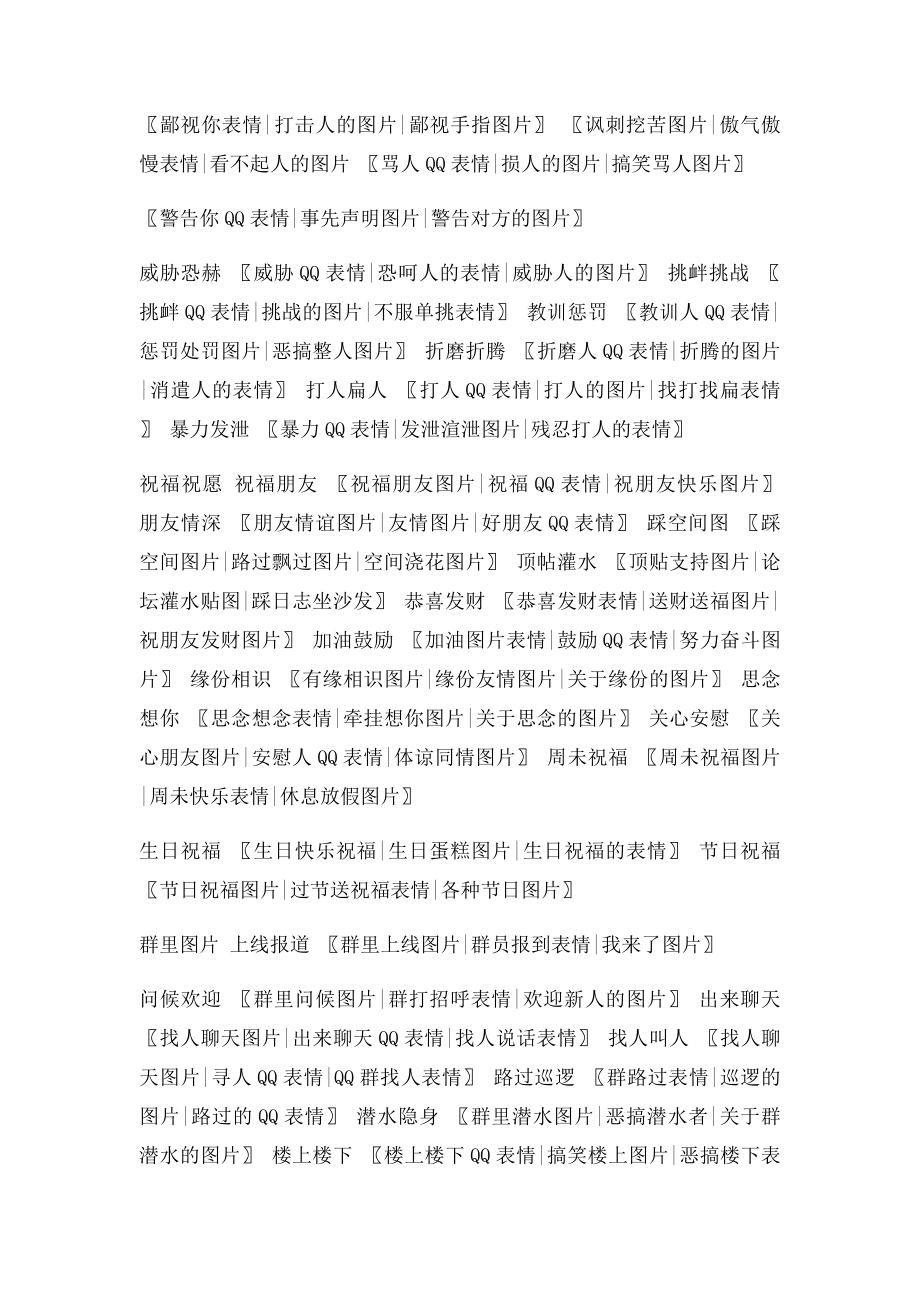 QQ表情大全,100个分类一键进入.docx_第3页