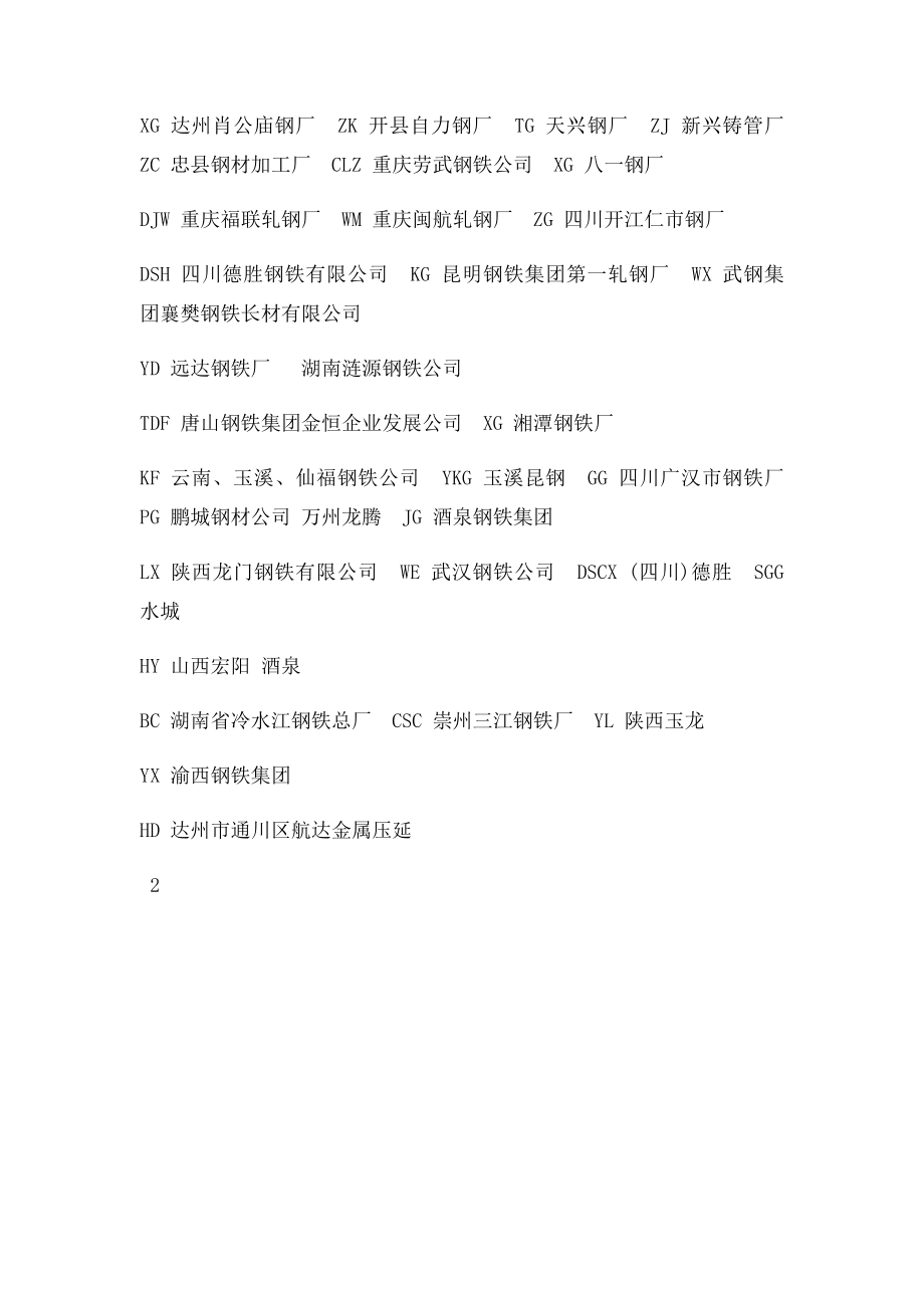 全国钢筋生产厂家识和印记字母.docx_第3页