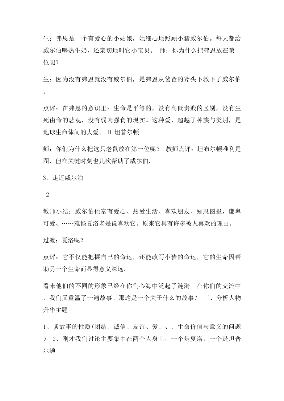 夏洛的网的教案.docx_第2页