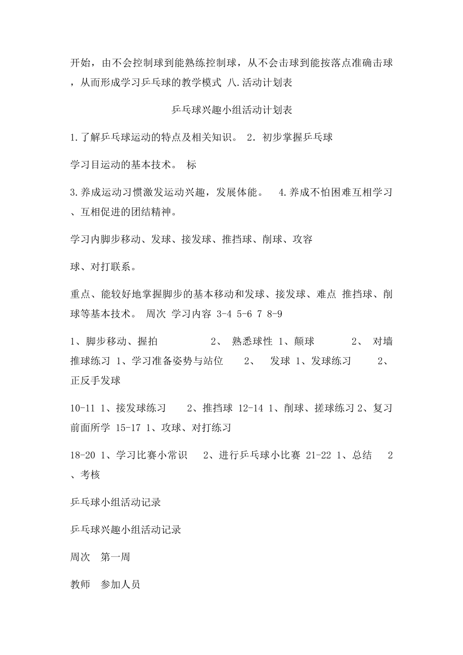 乒乓球活动计划记录.docx_第2页