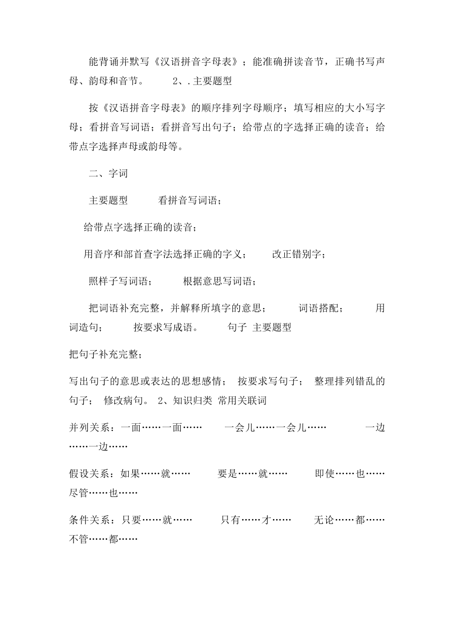 小学六年级毕业总复习计划.docx_第2页