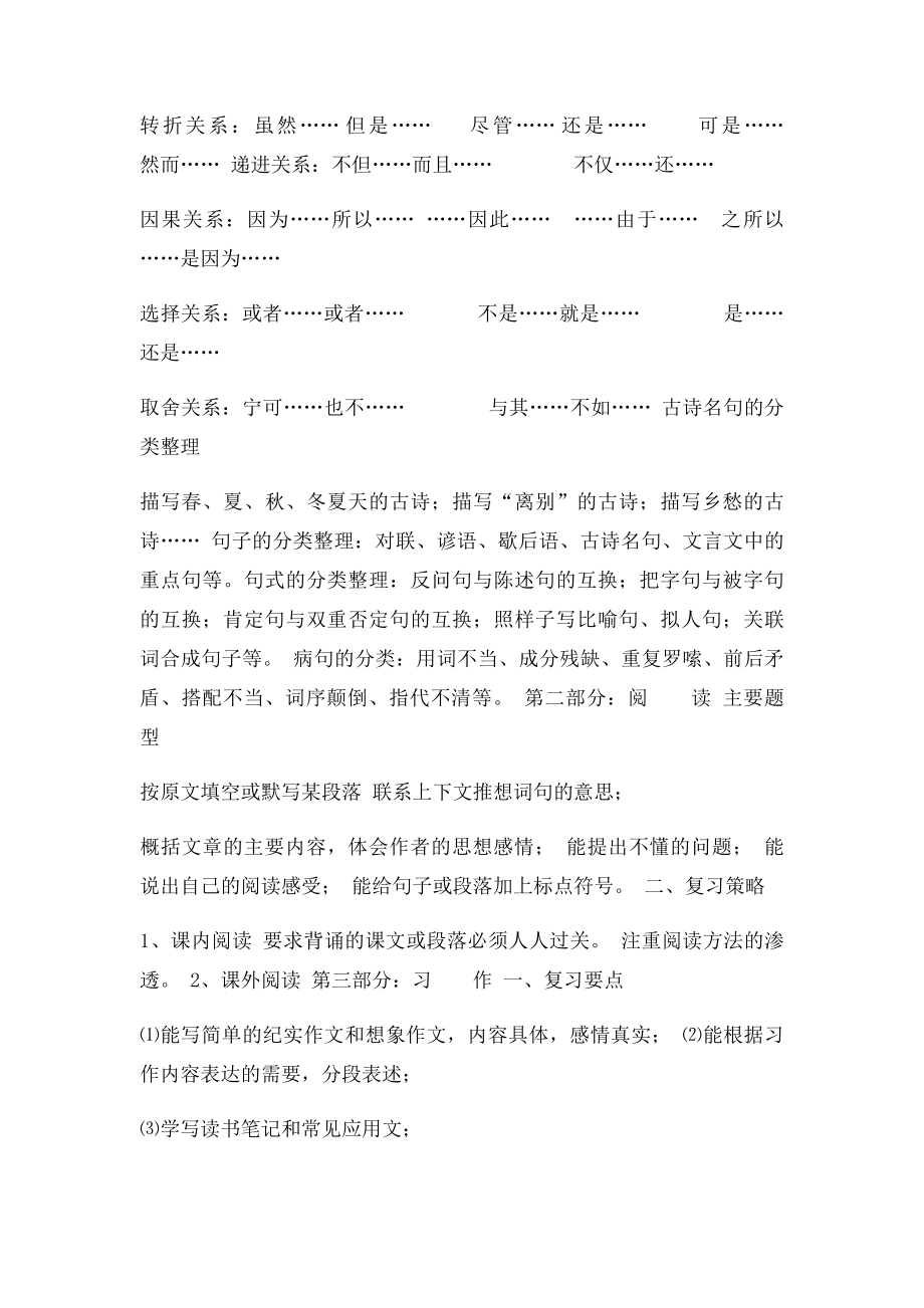 小学六年级毕业总复习计划.docx_第3页