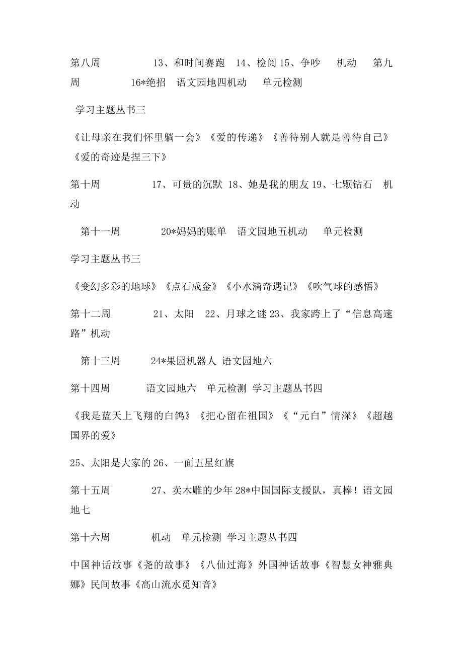 三年级下册语文主题学习计划.docx_第2页