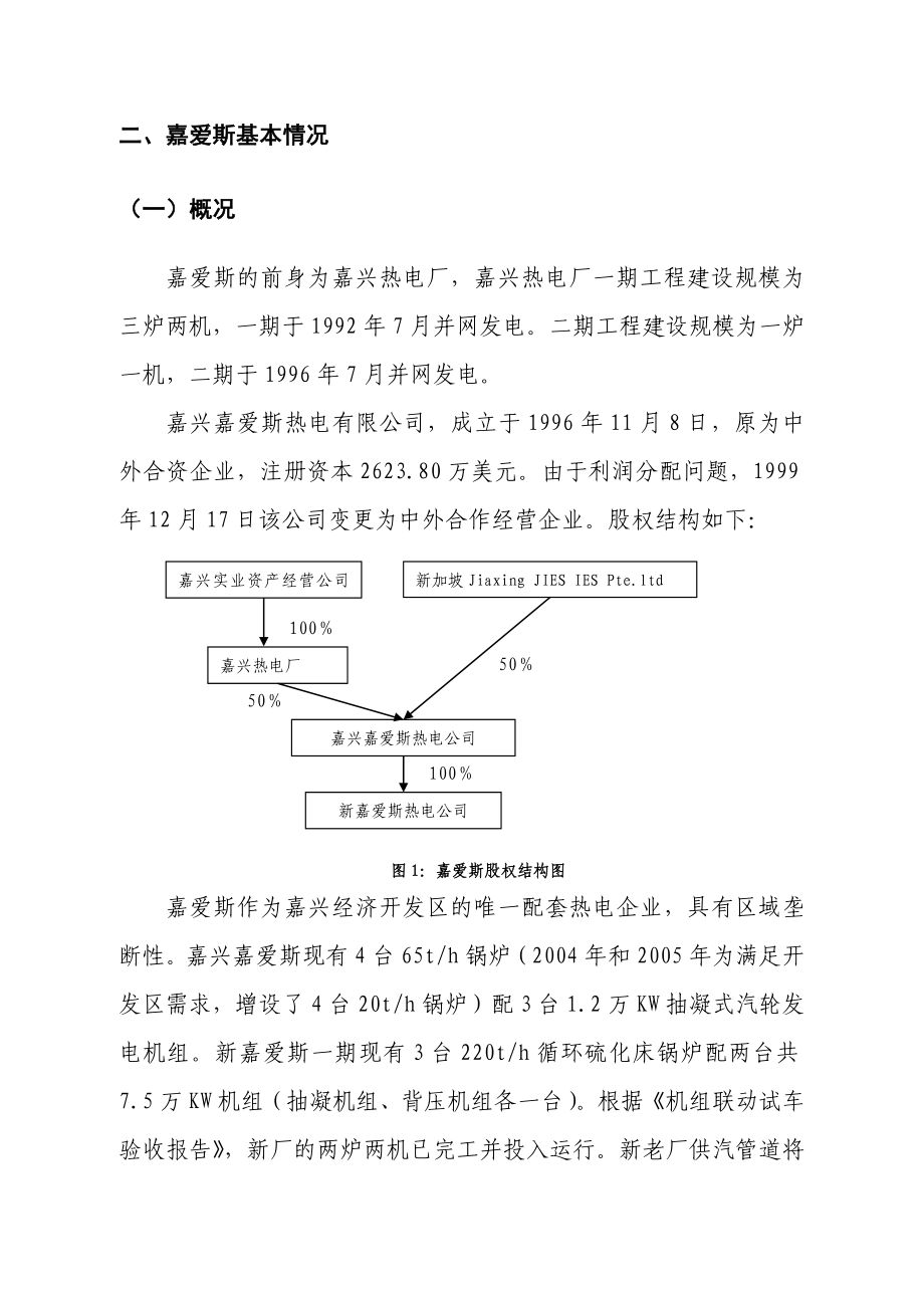 [报告精品]收购嘉兴嘉爱斯热电有限公司初步可行性分析报告.doc_第3页