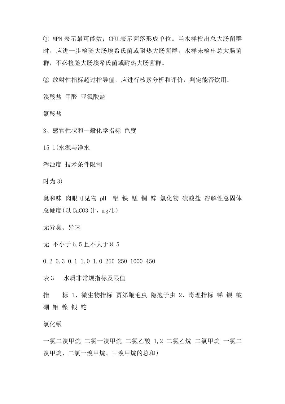 生活饮用水指限值一览表.docx_第2页