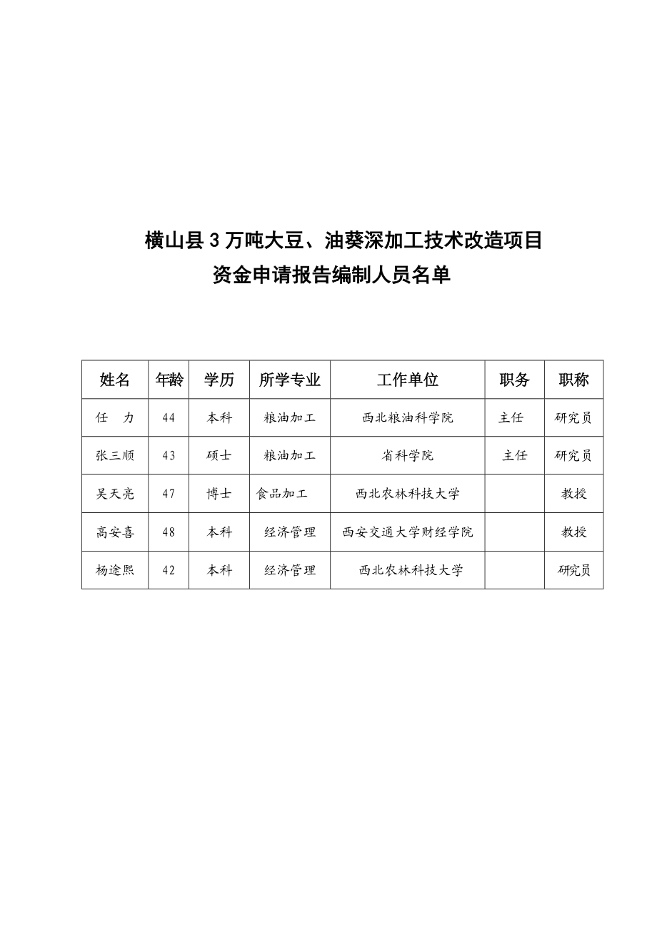 横山县3万吨大豆、油葵深加工技术改造项目资金申请报告.doc_第2页