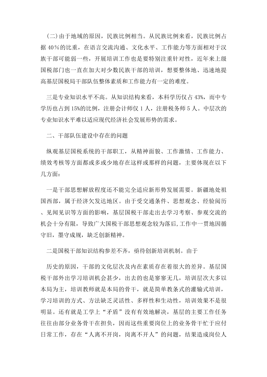 关于国税干部队伍建设的调研报告.docx_第2页