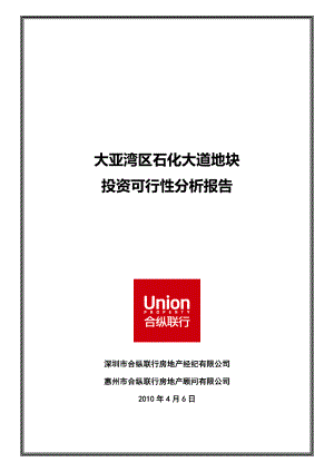 大亚湾区石化大道地块投资可行性分析报告.doc