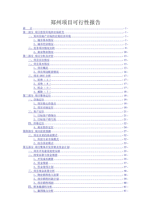 【商业地产DOC】郑州某商业项目可行性报告37页.doc