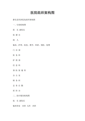 医院组织架构图.docx