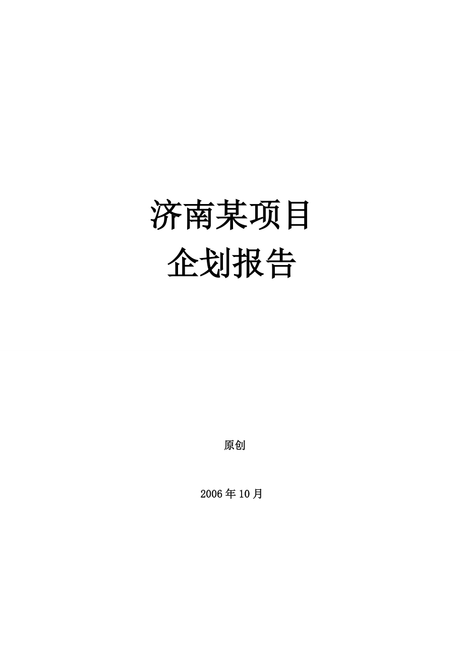 3717.×路项目企划报告.doc_第1页