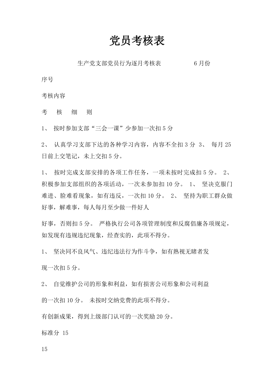 党员考核表.docx_第1页