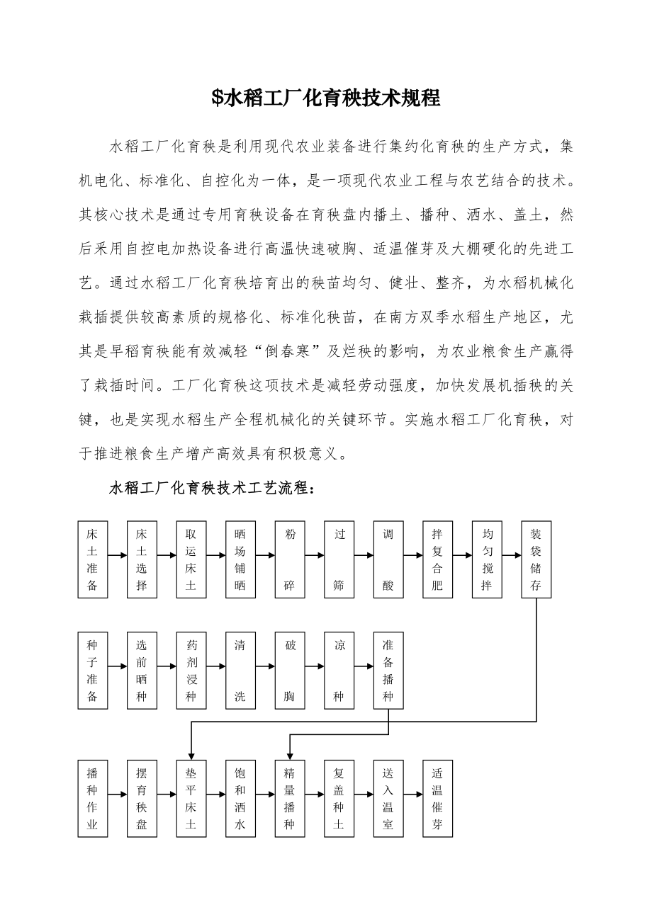 水稻工厂化育秧技术规程.doc_第1页