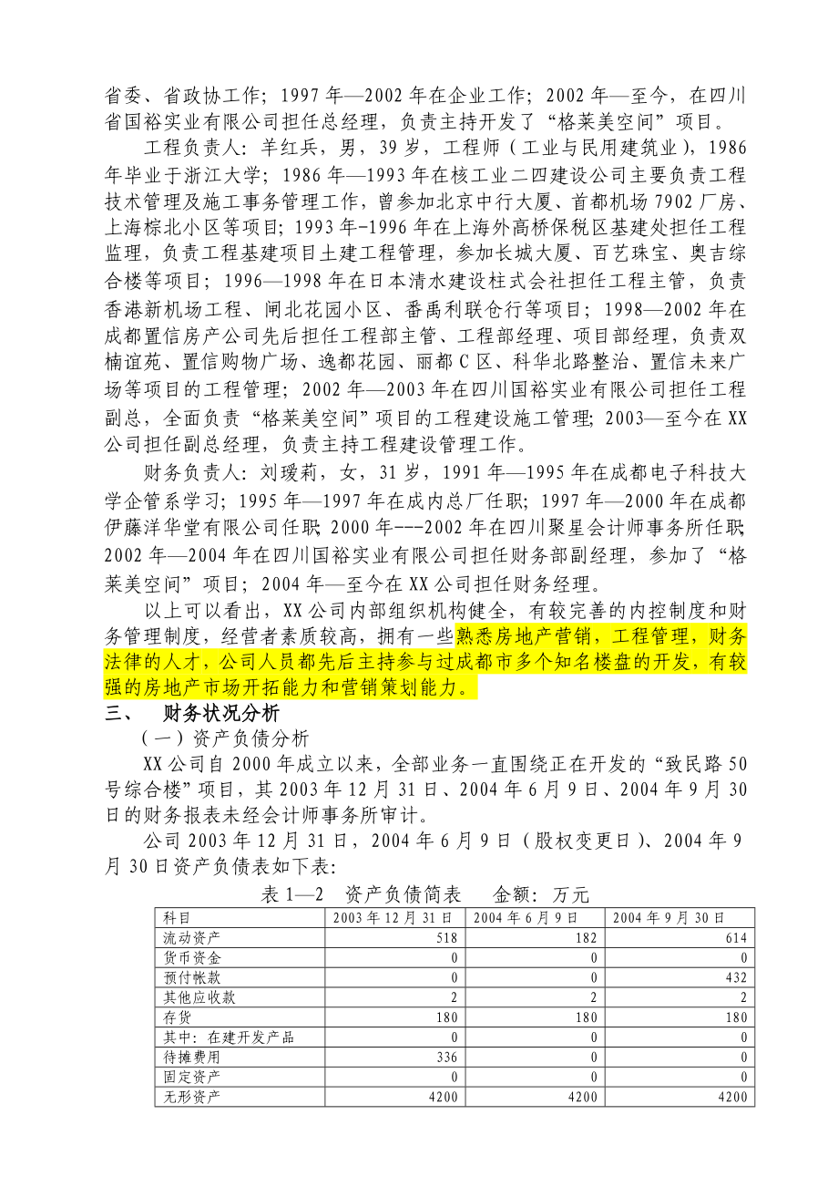 四川省某实业有限公司可行性研究报告分析.doc_第2页