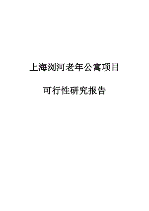 上海浏河老公寓项目可行性研究报告2.doc