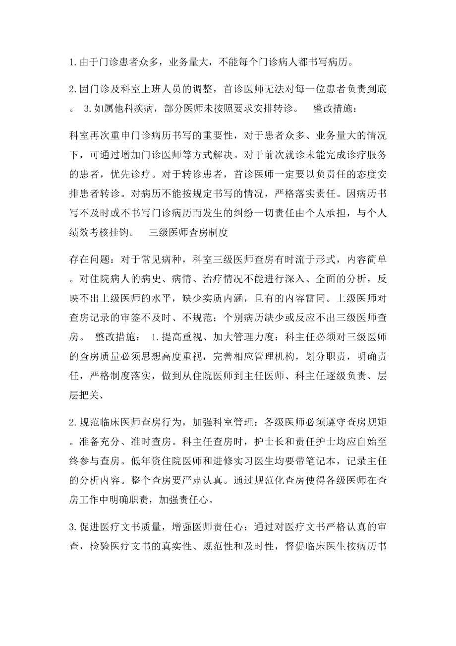 医疗核心制度督导检查与整改措施.docx_第2页