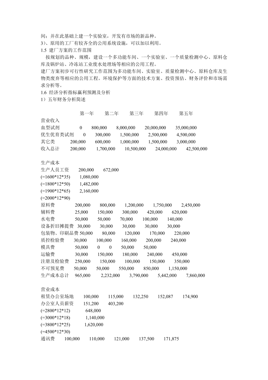 关于新开办体外诊断试剂工厂的可行性报告.doc_第3页