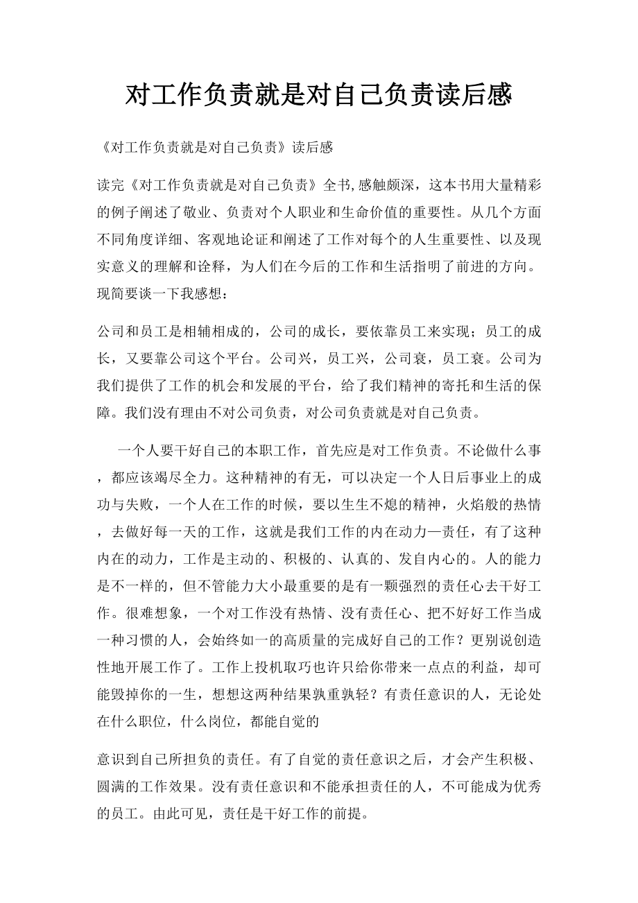 对工作负责就是对自己负责读后感.docx_第1页