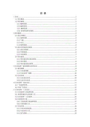 武汉纺织大学主校区污水处理站建设项目可行性研究.doc
