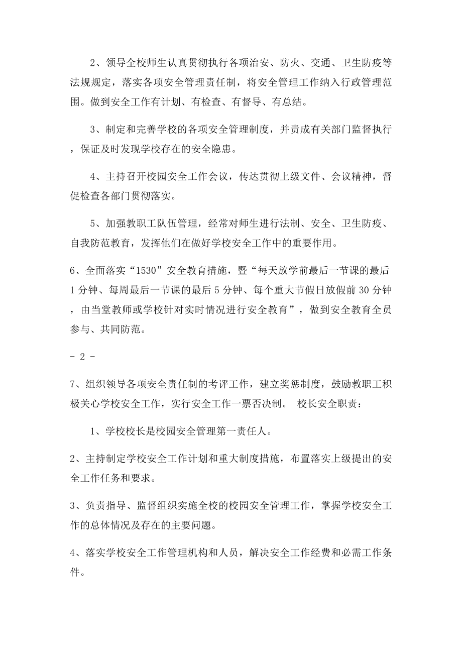 安全工作岗位目责任书.docx_第2页