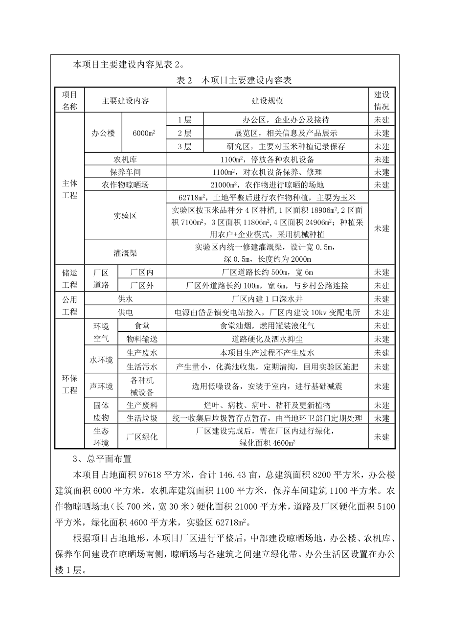 环境影响评价报告公示：腾飞科技有限责任现代农业科技研究基地建设环境影响报告表环评报告.doc_第3页