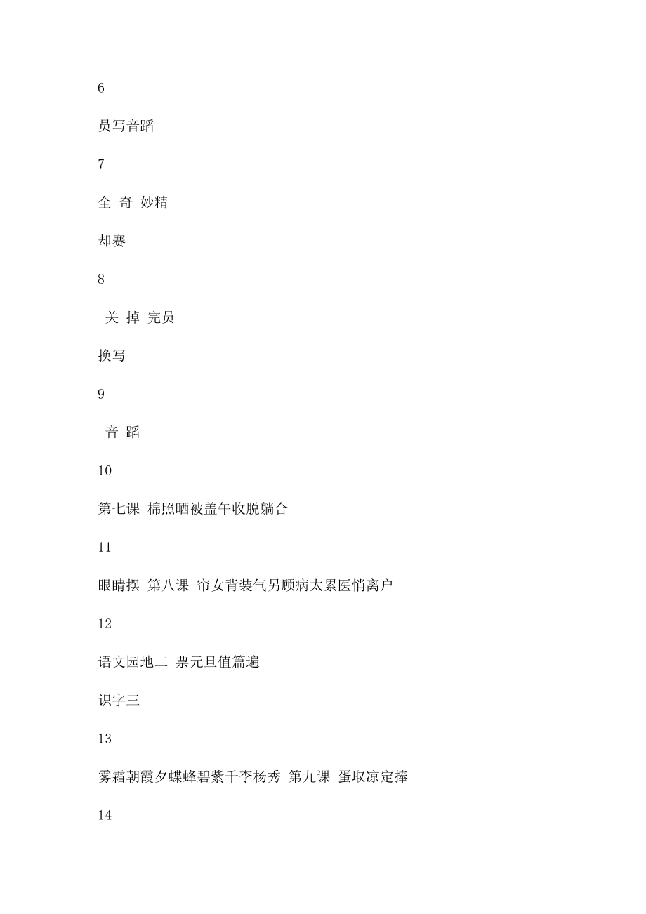 [强烈推荐]人教小学语文一年级下册生字表一可做生字卡[1].docx_第2页