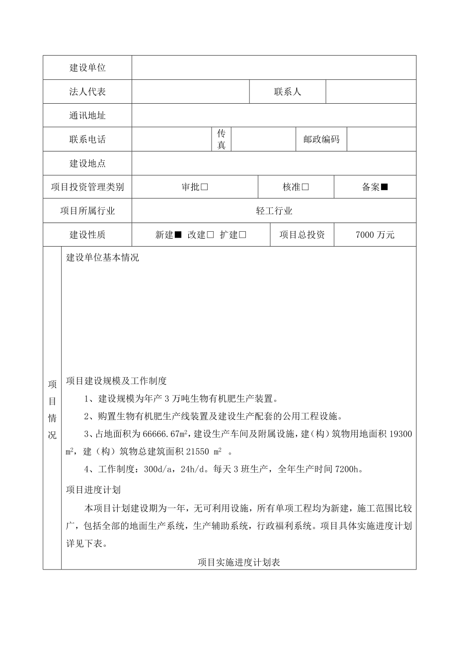 产3万吨生物有机肥节能评估报告表.doc_第2页