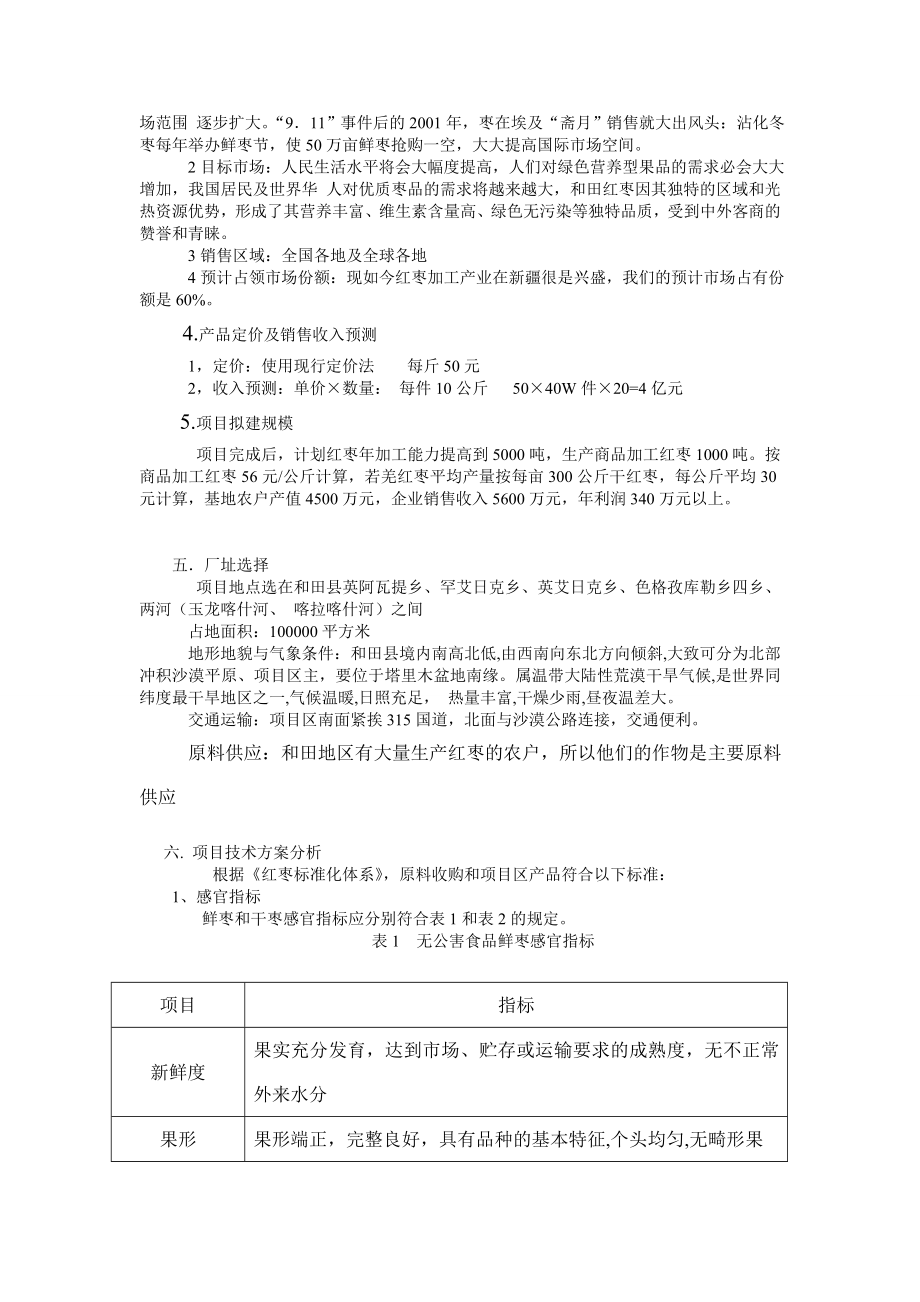 新疆红枣加工项目可行性研究报告.doc_第3页