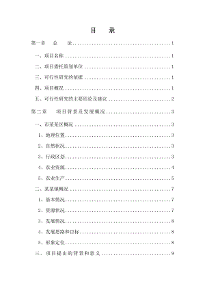 生态农业观光旅游项目可行性研究报告报审稿.doc