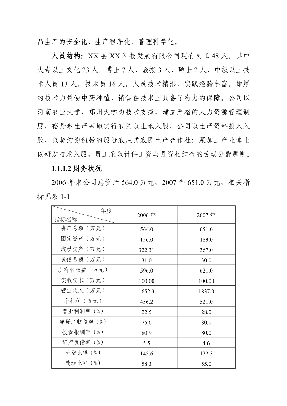 裕丹参产业化深加工扩建项目可行性研究报告.doc_第3页