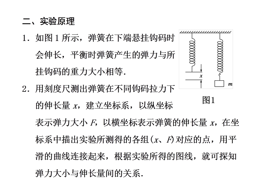 第二章-实验二探究弹力和弹簧伸长量的关系课件.ppt_第1页