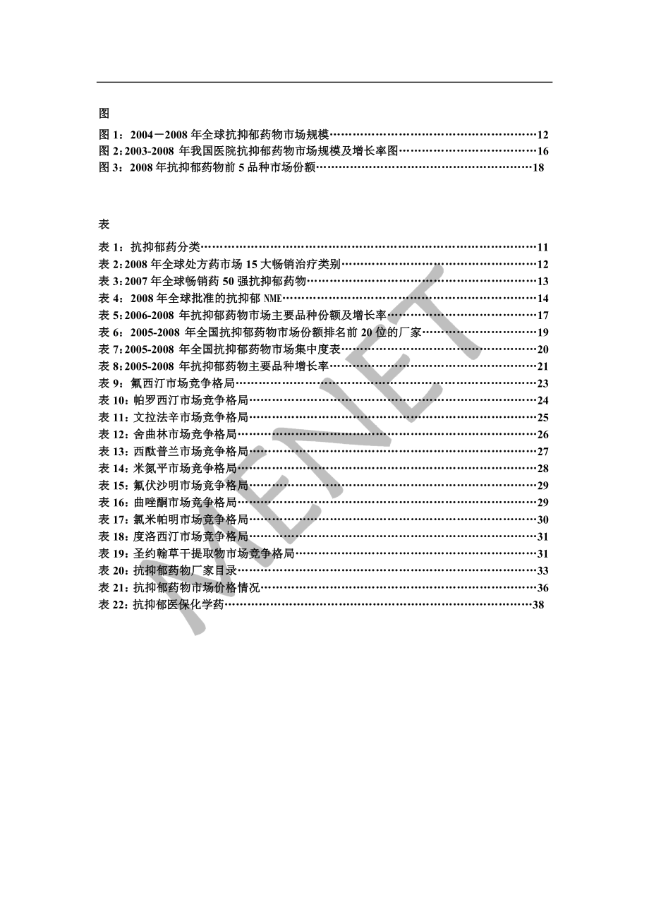 抗抑郁药市场研究报告.doc_第3页