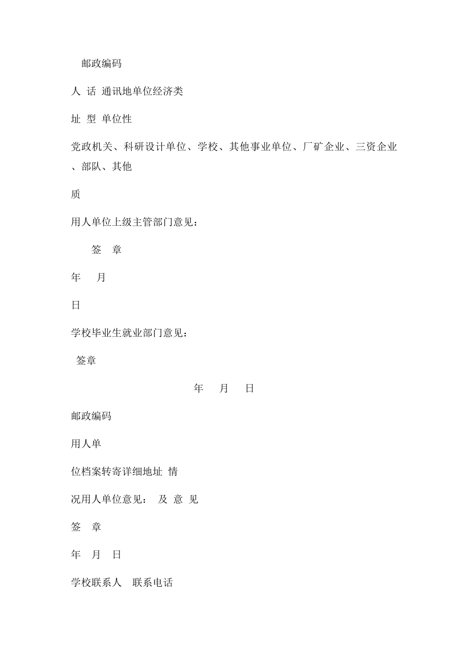 全国普通高等学校毕业生就业协议书.docx_第2页